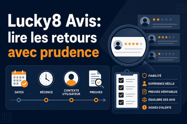 Lucky8 Avis: lire les retours avec prudence