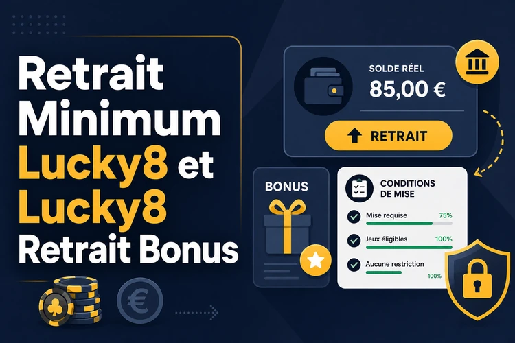 Retrait Minimum Lucky8 et Lucky8 Retrait Bonus